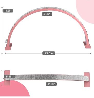 Vista 9 de Lámpara de media luna Luz Led - Media Luna: Rosa Grande